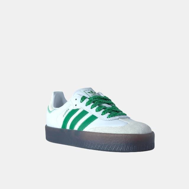 Adidas Sambae W - White Green Gum | Plataforma - Imagen 1