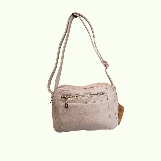 Bolso Crossbody PARROT KING en piel Vegana , Color Beige. - Imagen 4