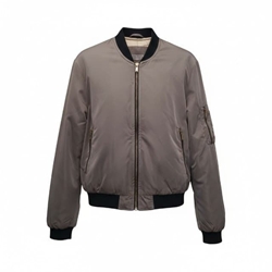 Bomber Jacket Zara Basic Gris Topo Talla S pre-owned. - Imagen 1