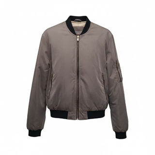 Bomber Jacket Zara Basic Gris Topo Talla S pre-owned. - Imagen 1