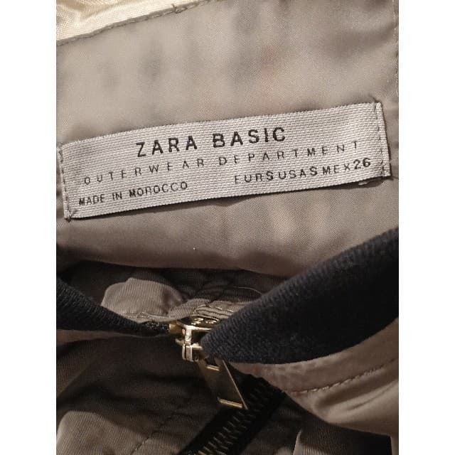Bomber Jacket Zara Basic Gris Topo Talla S pre-owned. - Imagen 8