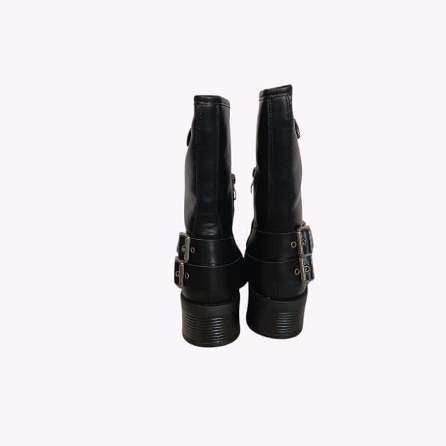 Botas Biker Negras con Hebillas Metálicas Buonarotti: Las Imprescindibles. - Imagen 8