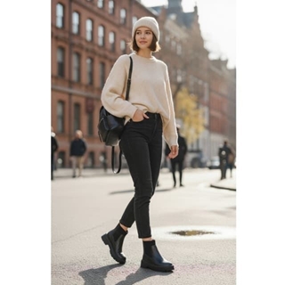 Botines Chelsea de mujer Negros Jomix. - Imagen 2