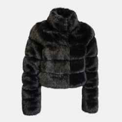 Chaqueta de Pelo Sintetico Faux Fur Brigth Girl. - Imagen 2