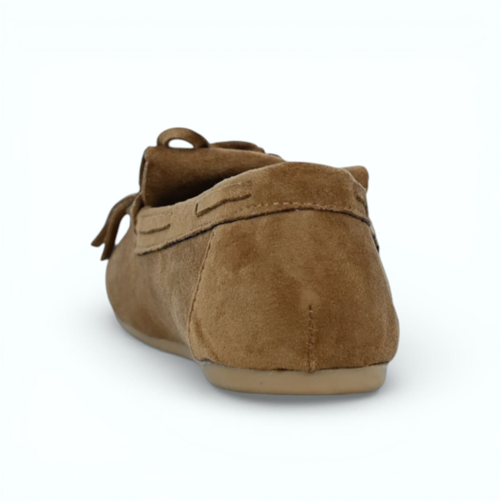 Mocasín Guapissima con Flecos color Camel - Imagen 6