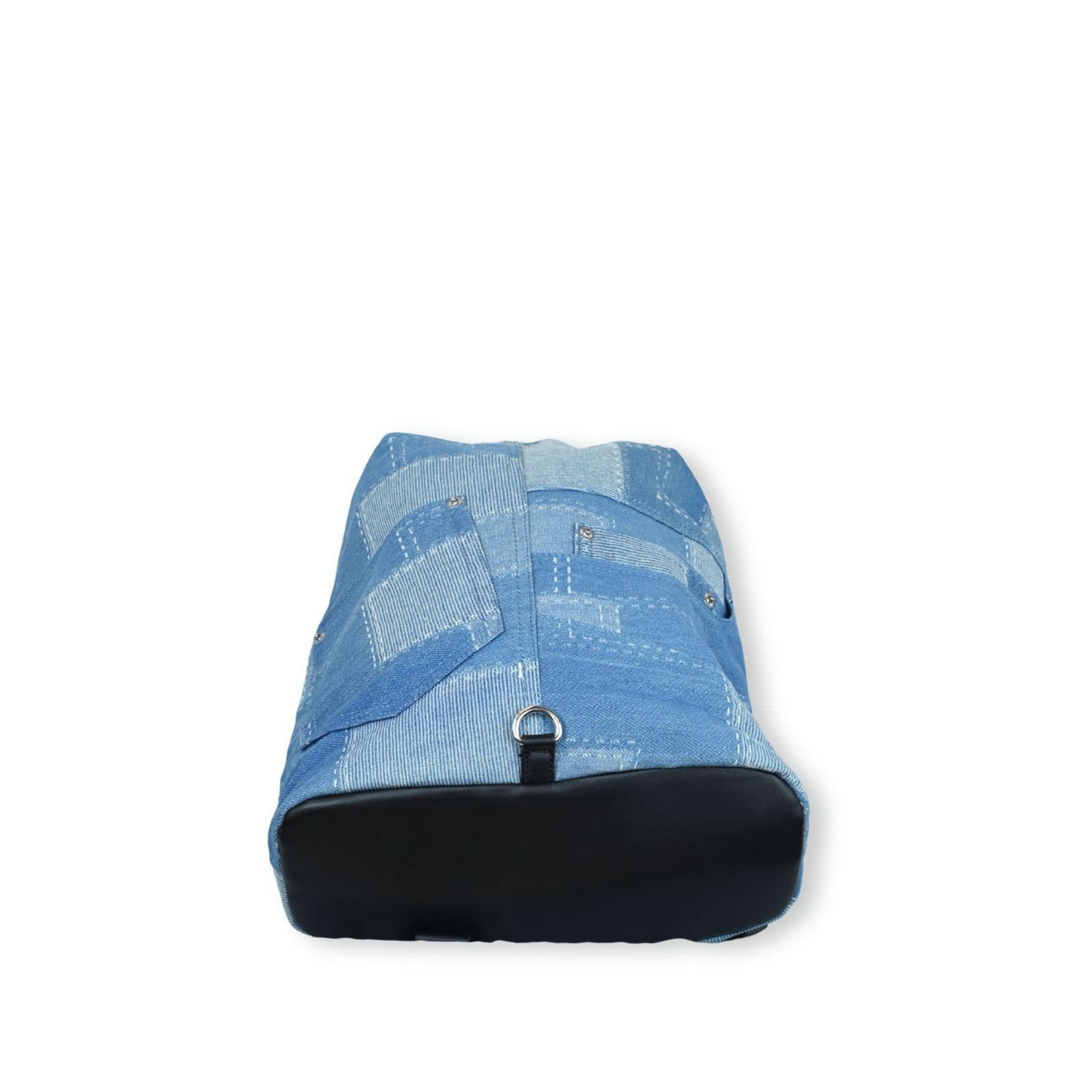 Mochila Urban Style Denim Patchwork - White Labs - Imagen 3