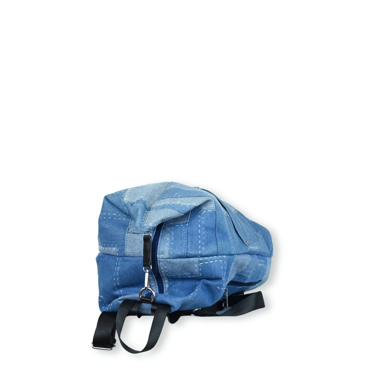 Mochila Urban Style Denim Patchwork - White Labs - Imagen 5